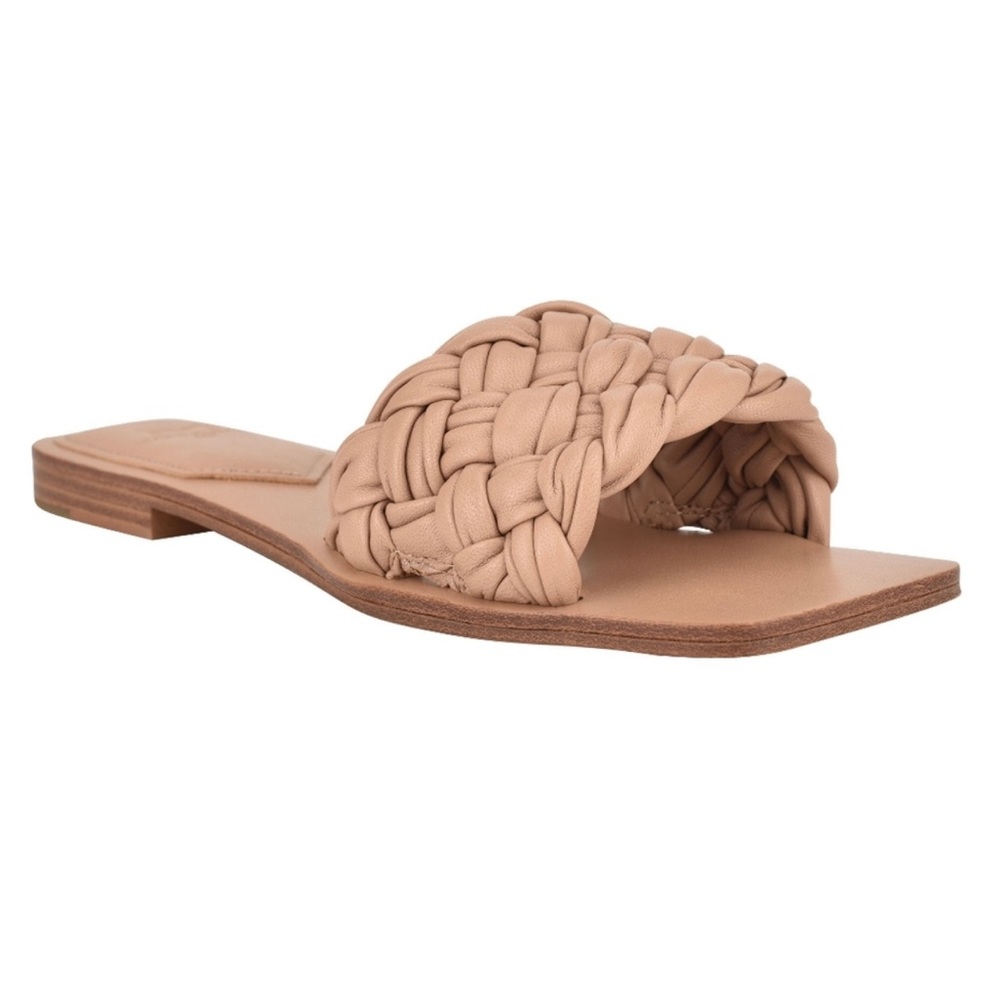 Marc Fisher Reanna Braided Slide Sandal Nude (9.5)